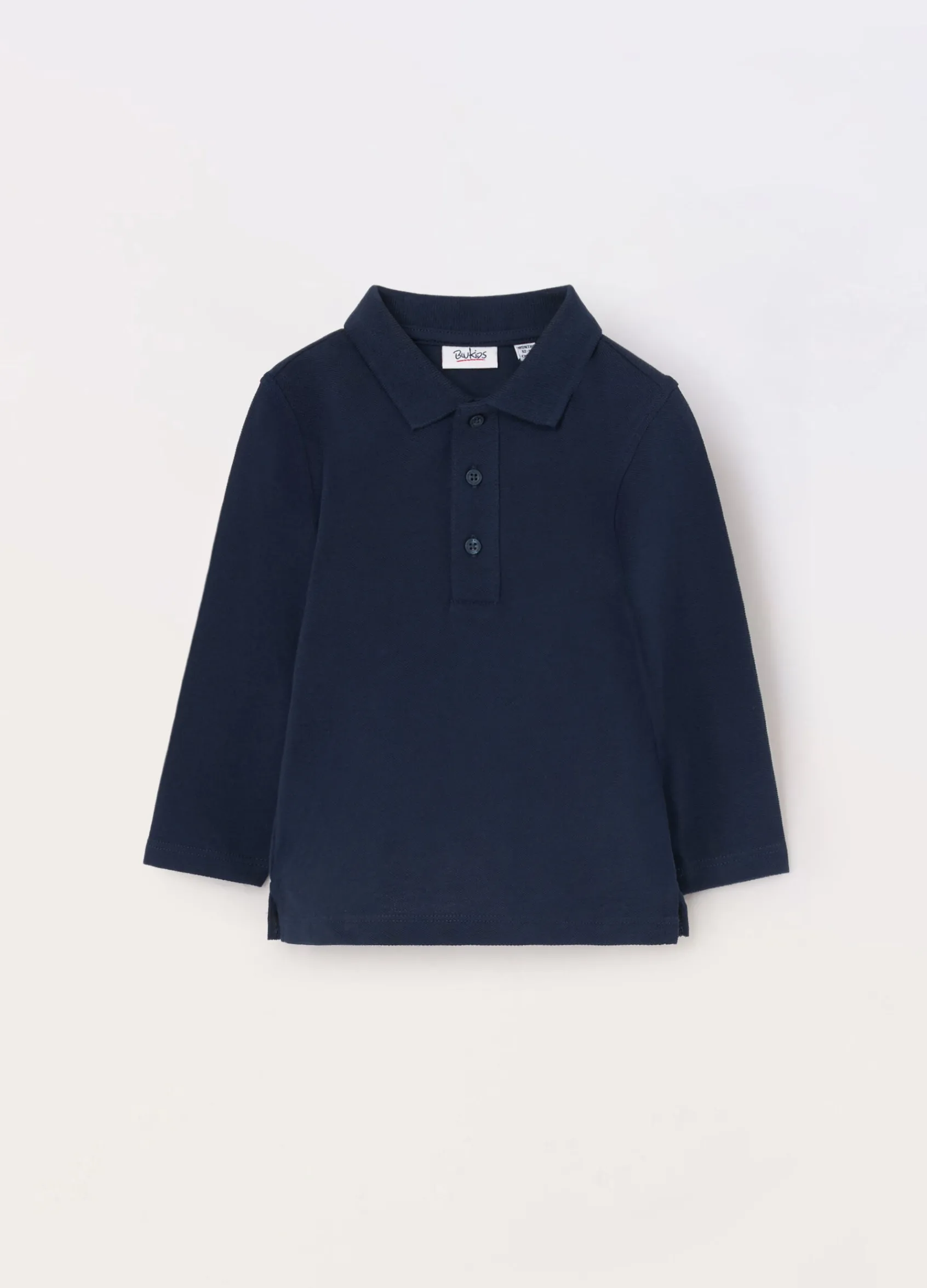 Blukids Polo in puro cotone Piquet neonato- T-shirt