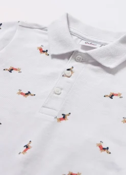 Blukids Polo in puro cotone Piquet neonato- T-shirt