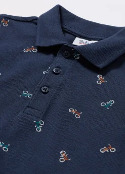 Blukids Polo in puro cotone Piquet neonato- T-shirt