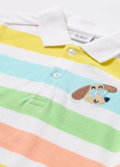 Blukids Polo in puro cotone Piquet neonato- T-shirt