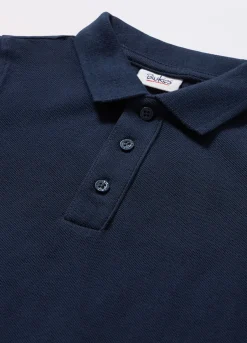 Blukids Polo in puro cotone Piquet neonato- T-shirt
