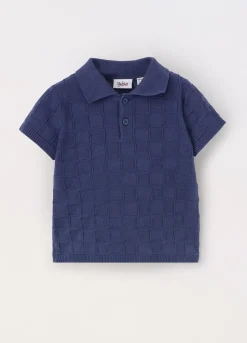 Blukids Polo tricot in puro cotone neonato- T-shirt