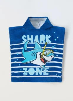 Blukids Poncho da bagno in puro cotone neonato- Costumi