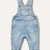 Blukids Salopette in denim neonato- Jeans