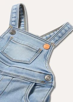 Blukids Salopette in denim neonato- Jeans