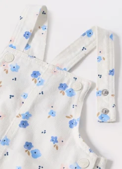 Blukids Salopette in twill di puro cotone neonata- Vestitini