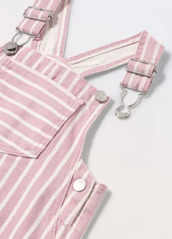 Blukids Salopette in twill di puro cotone neonata- Pantaloni