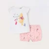 Blukids Set pigiama corto in jersey di puro cotone neonata- Pigiami
