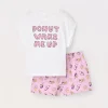 Blukids Set pigiama corto in jersey di puro cotone ragazza- Pigiami