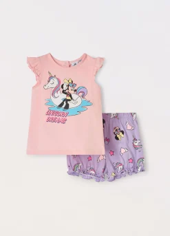 Blukids Set pigiama corto in jersey di puro cotone neonata- Pigiami