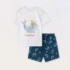 Blukids Set pigiama corto in jersey di puro cotone neonato- Pigiami