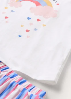 Blukids Set pigiama corto in jersey di puro cotone neonata- Pigiami