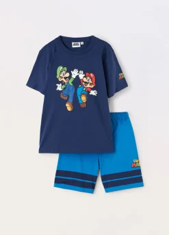 Blukids Set pigiama corto in puro cotone bambino-Bambino Pigiami