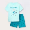Blukids Set pigiama corto in puro cotone bambino-Bambino Pigiami