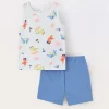 Blukids Set pigiama corto in puro cotone neonato- Pigiami