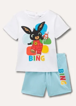 Blukids Set pigiama corto in puro cotone neonato- Pigiami