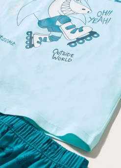 Blukids Set pigiama corto in puro cotone bambino-Bambino Pigiami