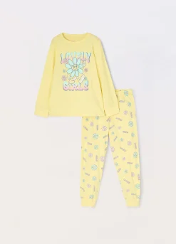 Blukids Set pigiama in jersey di puro cotone bambina- Pigiami