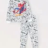 Blukids Set pigiama in jersey di puro cotone bambino Spider-Man-Bambino Pigiami