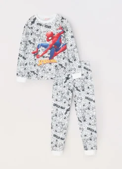 Blukids Set pigiama in jersey di puro cotone bambino Spider-Man-Bambino Pigiami