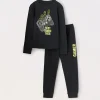 Blukids Set pigiama lungo in interlock di puro cotone ragazzo- Pigiami