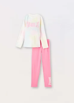 Blukids Set pigiama lungo in puro cotone ragazza- Pigiami