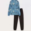 Blukids Set pigiama lungo in puro cotone ragazzo- Pigiami