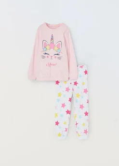 Blukids Set pigiama lungo in puro cotone neonato- Pigiami