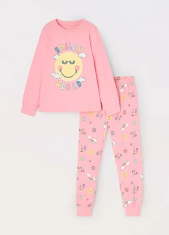 Blukids Set pigiama lungo in puro cotone bambina- Intimo