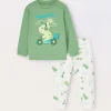Blukids Set pigiama lungo in puro cotone organico neonato- Pigiami