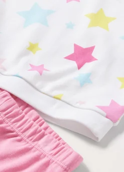 Blukids Set pigiama lungo in puro cotone organico neonata- Pigiami