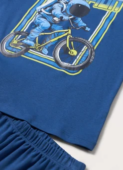 Blukids Set pigiama lungo in puro cotone ragazzo- Pigiami