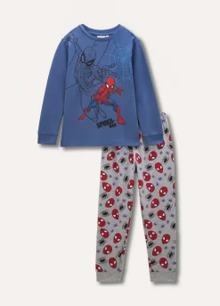 Blukids Set pigiama Spiderman in cotone bambino-Bambino Pigiami