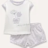 Blukids Set t-shirt + shorts in puro cotone neonata- Completini
