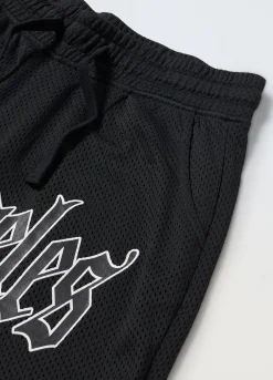 Blukids Short in mesh con stampa ragazzo- Pantaloni