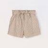 Blukids Shorts a righe in cotone stretch ragazza- Pantaloni