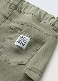 Blukids Shorts cargo in cotone stretch neonato- Pantaloni