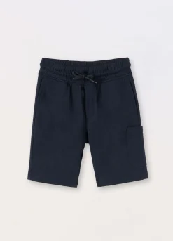 Blukids Shorts cargo in french terry di puro cotone bambino-Bambino Pantaloni