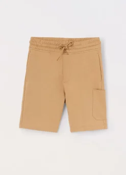 Blukids Shorts cargo in french terry di puro cotone bambino-Bambino Pantaloni