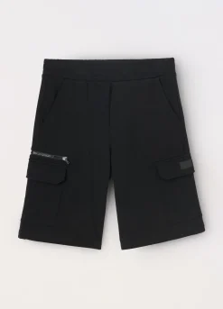 Blukids Shorts cargo in french terry di puro cotone ragazzo- Pantaloni