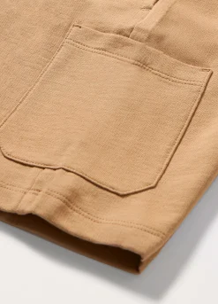 Blukids Shorts cargo in french terry di puro cotone bambino-Bambino Pantaloni
