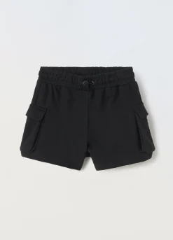 Blukids Shorts cargo in misto cotone ragazza- Pantaloni