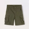 Blukids Shorts cargo in puro cotone ragazza- Pantaloni