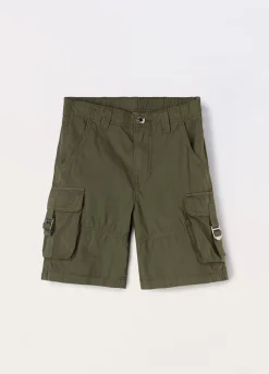 Blukids Shorts cargo in puro cotone ragazza- Pantaloni