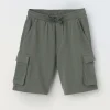 Blukids Shorts cargo in puro cotone ragazzo- Pantaloni