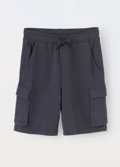 Blukids Shorts cargo in puro cotone ragazzo- Pantaloni