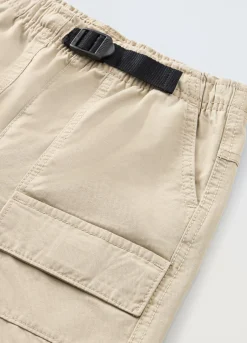 Blukids Shorts cargo in puro cotone bambino-Bambino Pantaloni