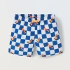 Blukids Shorts da bagno a scacchi bambino-Bambino Mare