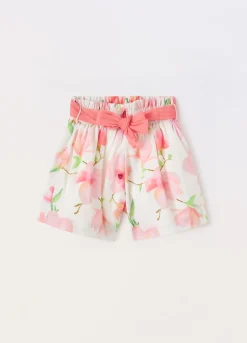 Blukids Shorts in american crepe bambina- Pantaloni