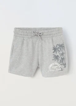 Blukids Shorts in cotone mélange ragazza- Pantaloni